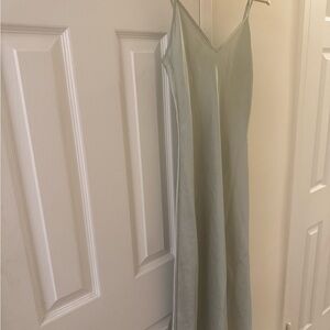 Wilfred Metallic Slip Dress